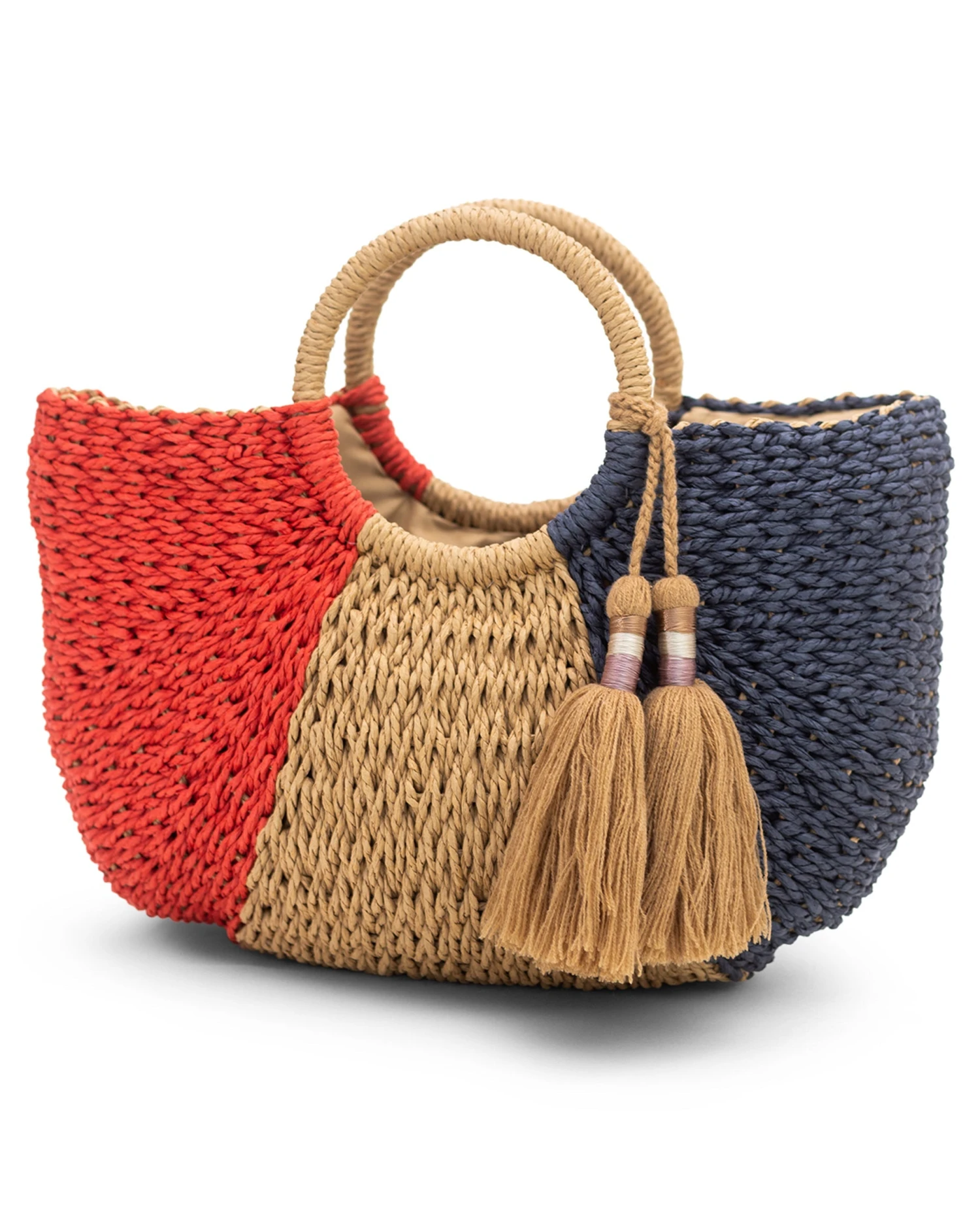 Mersea - Bon Bon Bag - Navy/Red 3 Mersea - Bon Bon Bag - Navy/Red