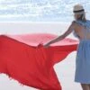 Beach Blanket - Red -Mersea Sales Store BEACH RED4