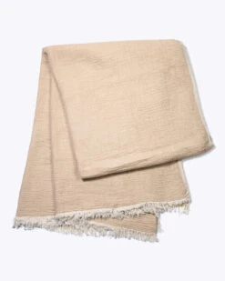 Cloud Gauze Blanket - Light Beige -Mersea Sales Store BLA 36412 SS22 WEB22 01