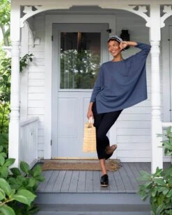 Mersea - Catalina Slub Tee - Indigo -Mersea Sales Store CATTEE INDIGO SS23 WEB 250 916048ae 7208 44e4 bc59 aaacdfd107bd