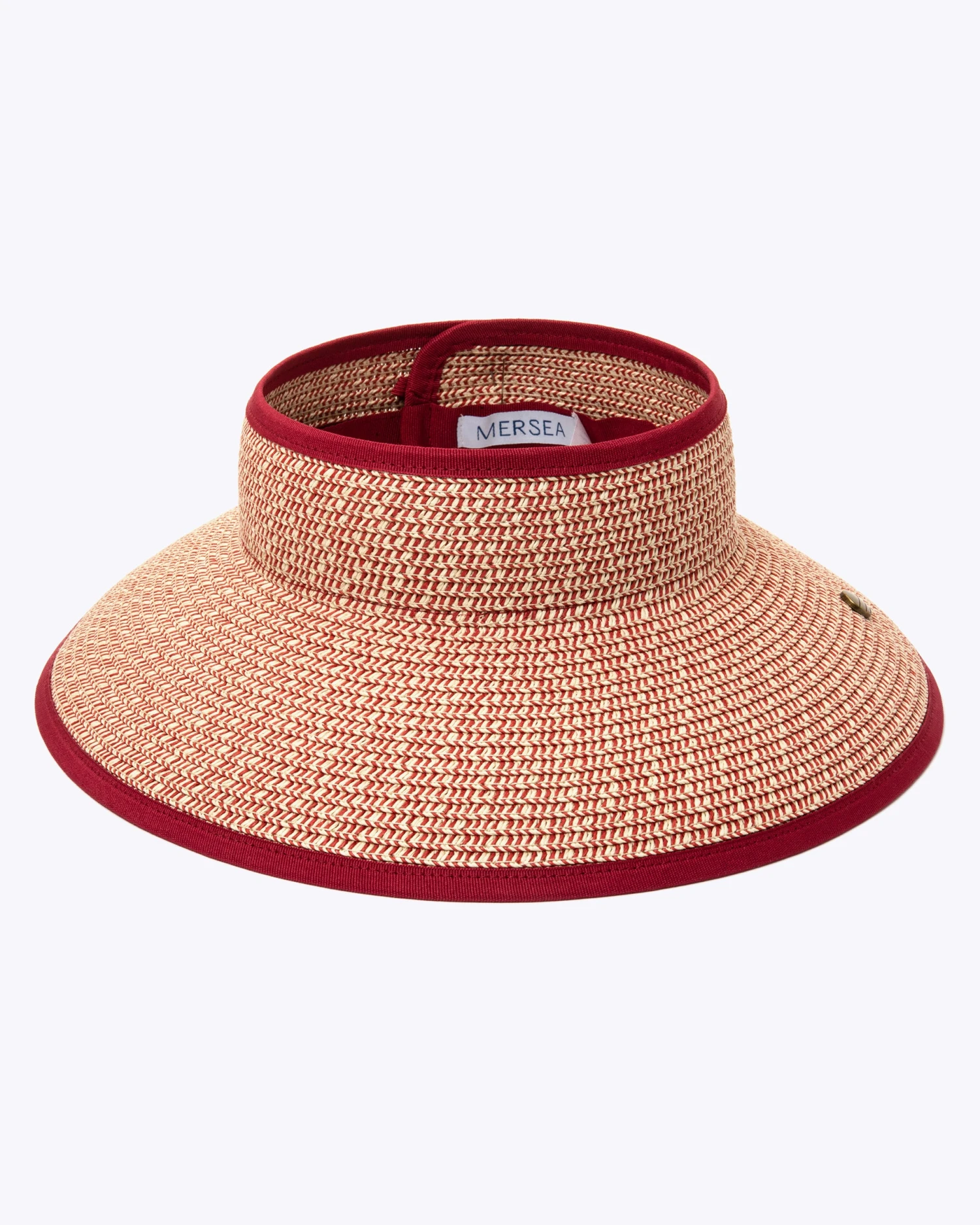 Mersea - Roll-up Travel Visor - Striped Poppy 3 Mersea - Roll-up Travel Visor - Striped Poppy