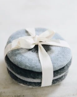 Mersea - Felt Coaster Set - Blue (Add-On) -Mersea Sales Store HDEC 00086 BLU FH22 WEB 182