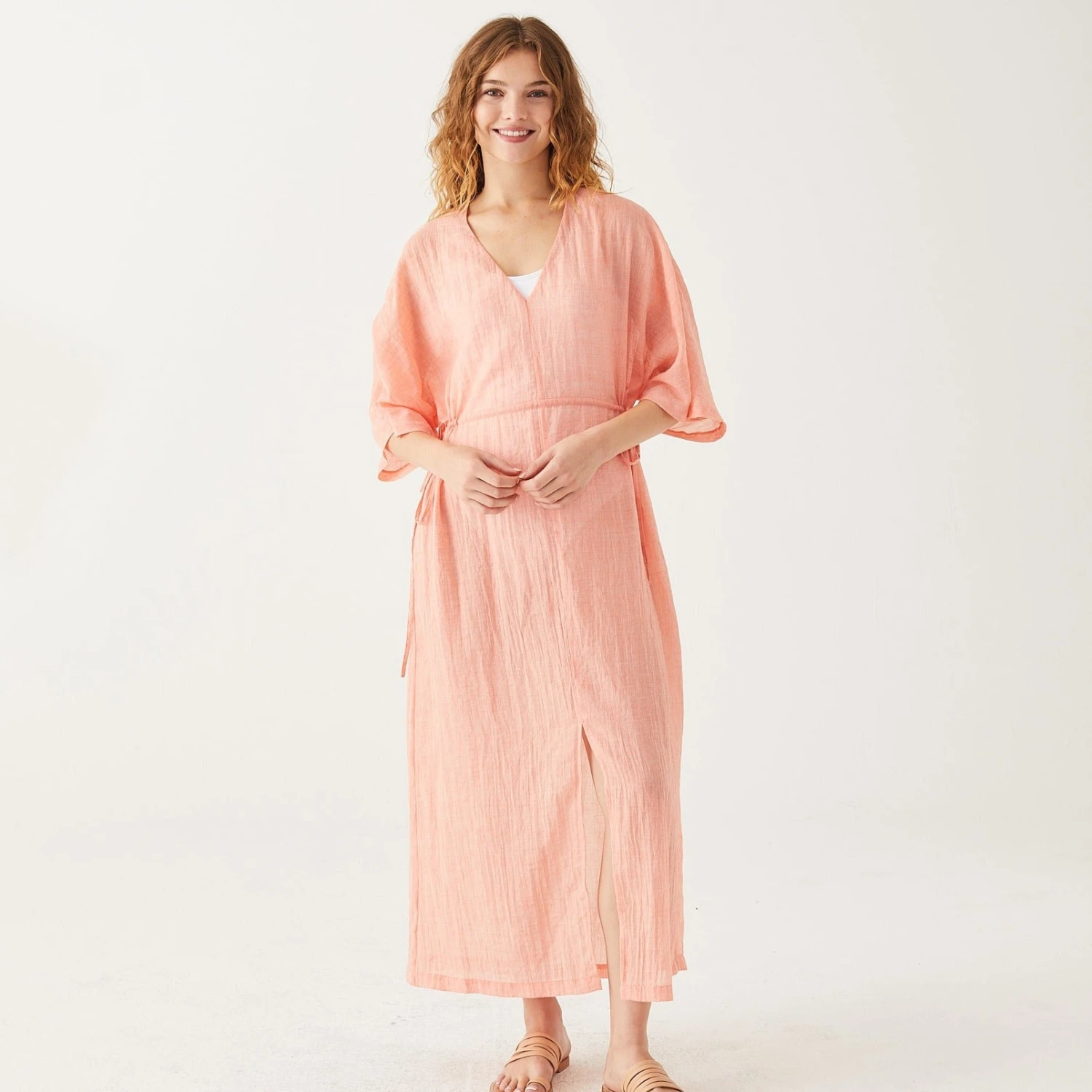 MerSea- Breezy Kaftan Dress - Coral (Add-On) 3 MerSea- Breezy Kaftan Dress - Coral (Add-On)