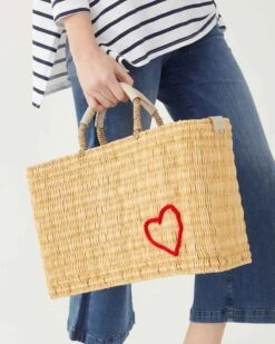 Medina Icon Basket - Red Heart 8 Medina Icon Basket - Red Heart -Mersea Sales Store MEDINA NATURAL HEART SS23 ST 1447 edit