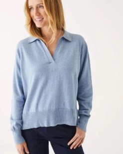 MerSea - Mariner Polo Sweater - Horizon -Mersea Sales Store Mariner Polo Sweater Horizon 4