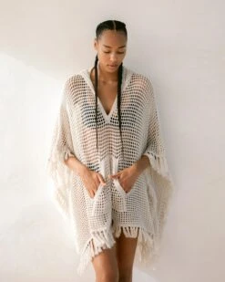 Mersea - Playa Hoodie Poncho - Sand