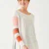 MerSea - Camden Striped Sweater - Sea Salt/Coral Rose (Add-On) -Mersea Sales Store SWT 00181 SST OS 1