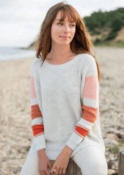 MerSea - Camden Striped Sweater - Sea Salt/Coral Rose -Mersea Sales Store ScreenShot2023 08 09at2.01.16PM c5c66633 10fe 4d3e 9b2d 99fd7a75cd4a