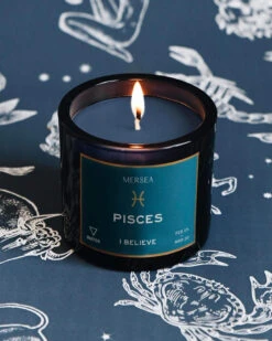 Pisces Zodiac Candle - (February 19 - March 20) -Mersea Sales Store air sun sign candle Pisces 3