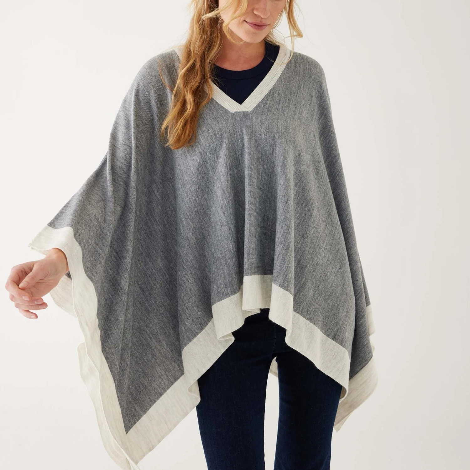 Mersea - Avalon Poncho - Fog/Sea Salt (Add-On) 4 Mersea - Avalon Poncho - Fog/Sea Salt (Add-On) - Image 2