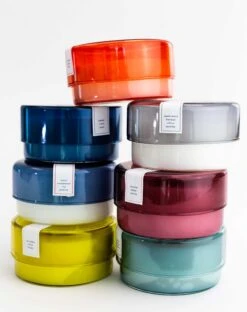 Coconut Sugar Canister Candle -Mersea Sales Store canister candles stack