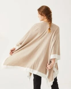 Charleston Travel Wrap -Mersea Sales Store charleston cotton cashmere wrap mink white 4