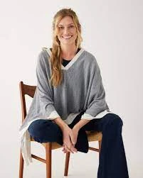 Mersea - Avalon Poncho - Fog/Sea Salt (Add-On) 6 Mersea - Avalon Poncho - Fog/Sea Salt (Add-On) - Image 4