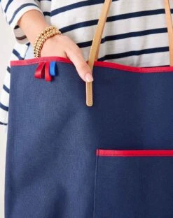 MerSea - Le Canvas Tote - Navy-Red (Add-On) -Mersea Sales Store le canvas tote navy red 4