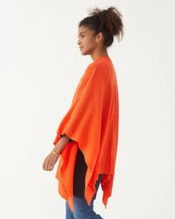 The Luxy Wrap 32 The Luxy Wrap -Mersea Sales Store luxy cashmere wrap orange aperol 5