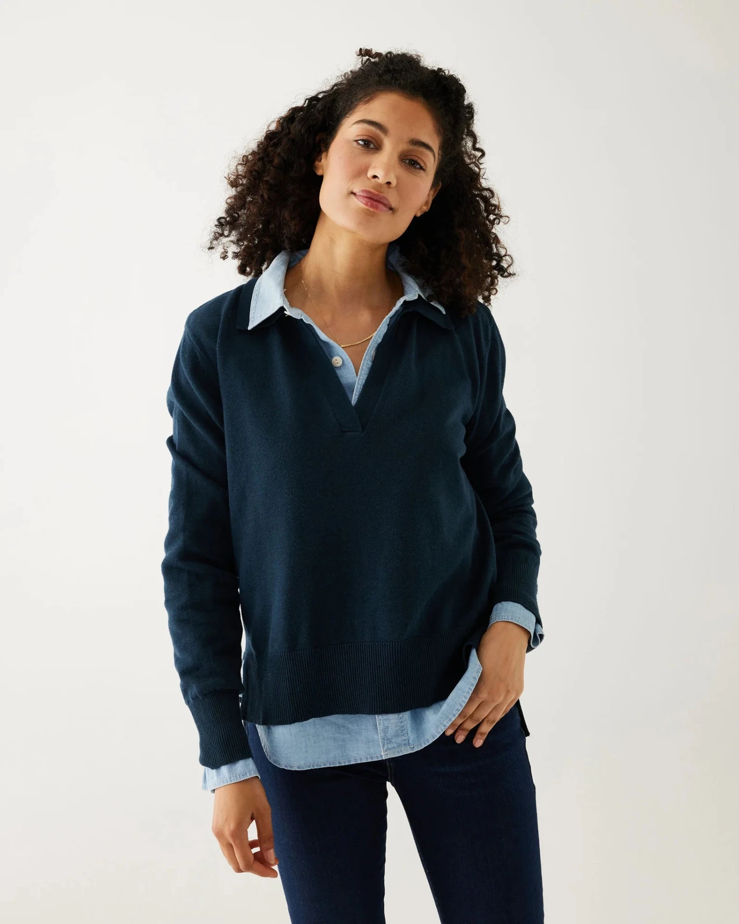 MerSea - Mariner Polo Sweater - Navy (Add-On)