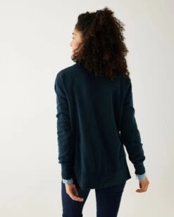 MerSea - Mariner Polo Sweater - Navy (Add-On) -Mersea Sales Store mariner polo sweater navy fall23update 5