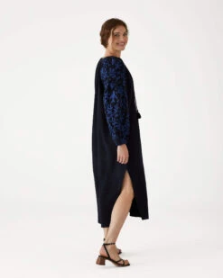 Palermo Embroidered Maxi Dress -Mersea Sales Store palermo maxi dress black 2