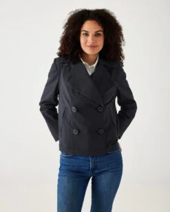 Sailor Peacoat 21 Sailor Peacoat -Mersea Sales Store sailor peacoat navy blue 0000 COT 00250 NVY FW23 ST 023