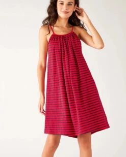 MerSea - Sailor Slub Tee Dress - Candy Apple/Navy Stripe (Add-On) -Mersea Sales Store sailor slub tee dress candy apple navy stripe 4