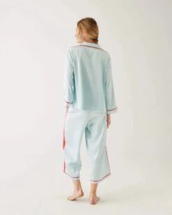MerSea - Satin Sailors Pajama Set - Aquamarine -Mersea Sales Store satin sailor pajama aquamarine 3 c9057520 d3ca 423a b2dc 82549b3bd67d