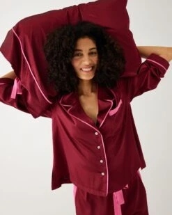 Satin Sailor Pillowcase -Mersea Sales Store satin sailor pillowcase garnet 4