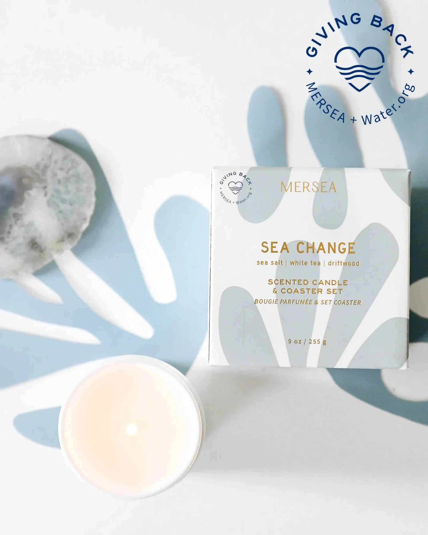 MerSea - Sea Change Boxed Candle & Coaster 3 MerSea - Sea Change Boxed Candle & Coaster