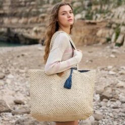 MerSea - Sun Chaser Straw Large Tote - Natural (Add-On)