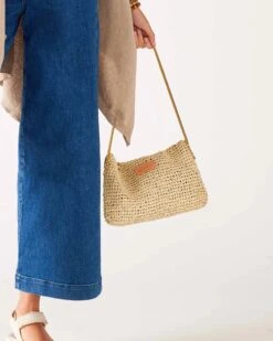 MerSea - Sun Chaser Straw Pochette - Natural (Add-On) -Mersea Sales Store sun chaser straw pochette natural 2