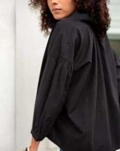 Sonnet Top -Mersea Sales Store womens black sonnet top side view