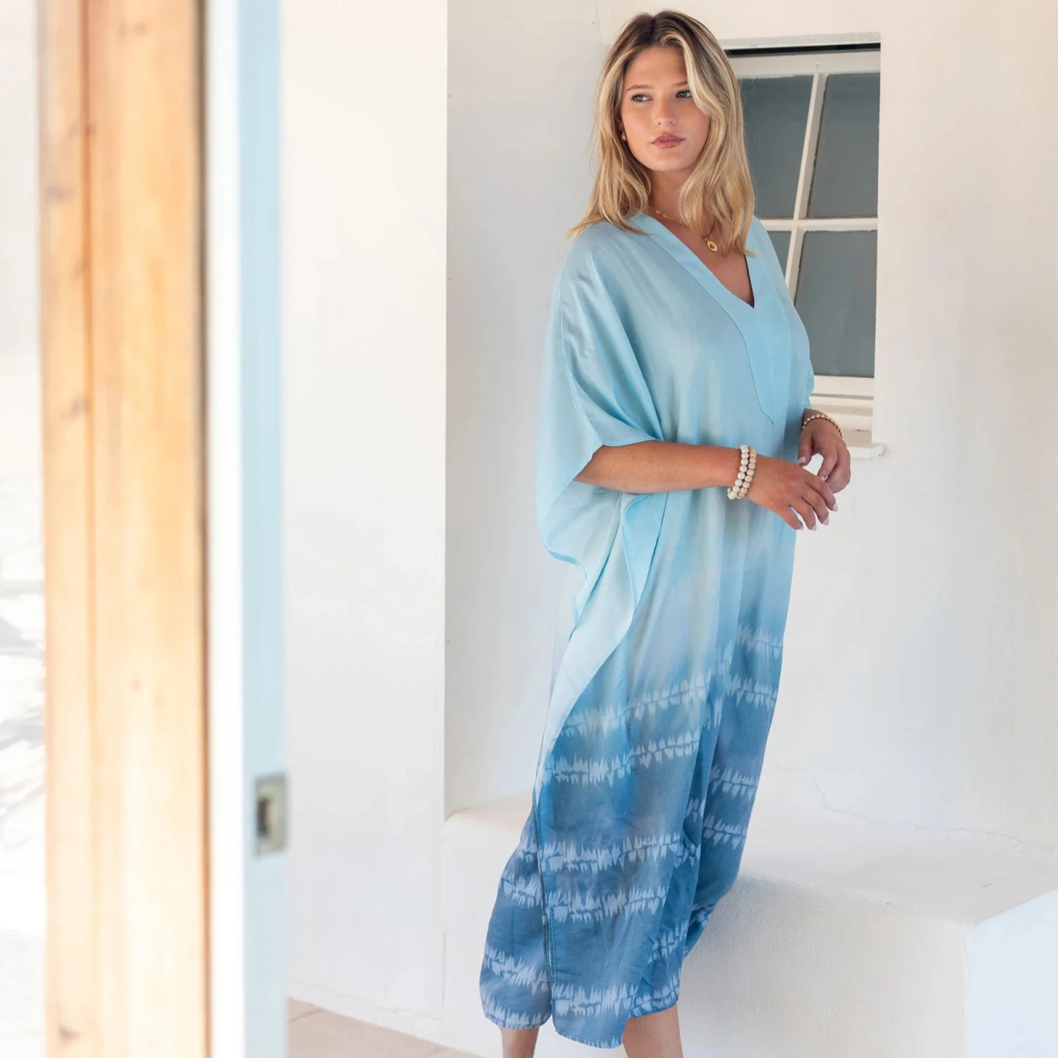 MerSea - Palm Springs Kaftan - Shoreline Blue (Add-On) 4 MerSea - Palm Springs Kaftan - Shoreline Blue (Add-On) - Image 2