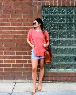 Camden Short Sleeve Sweater 25 Camden Short Sleeve Sweater -Mersea Sales Store womens light pink short sleeve sweater buttons one size travel fit