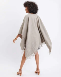 Classic Travel Wrap -Mersea Sales Store womens one size light brown travel wrap rear view swing