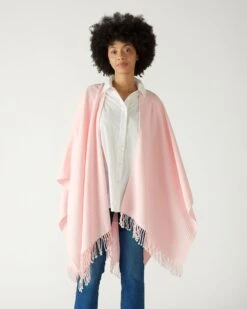 Classic Travel Wrap -Mersea Sales Store womens one size light pink travel wrap front view