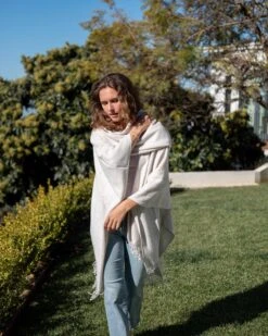 Classic Travel Wrap -Mersea Sales Store womens travel wrap beige summer lookk