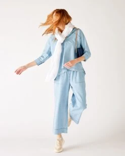 Nellie Wrap -Mersea Sales Store womens white breathable lightweight fringe hem multi functional nellie travel wrap front view scarf